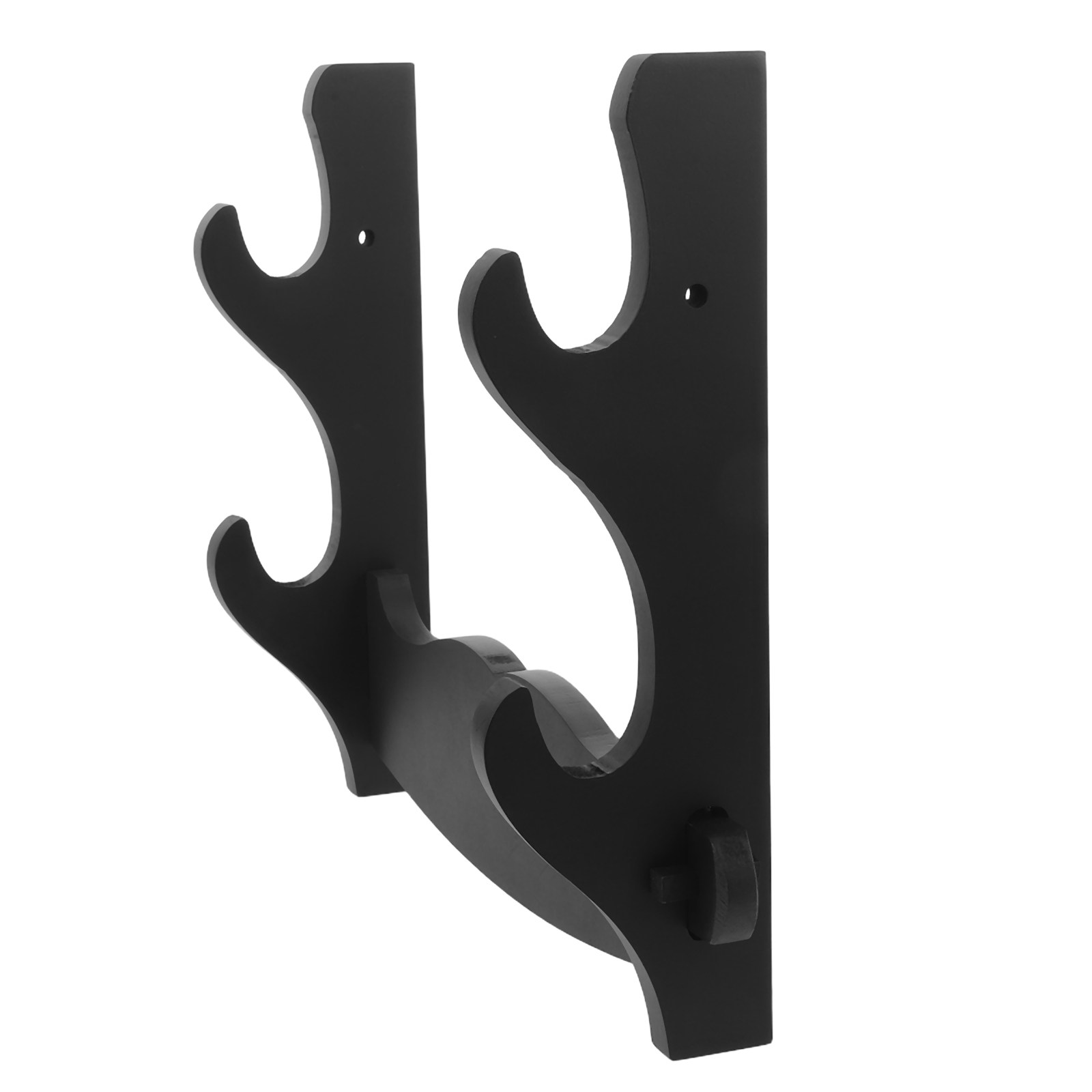 Musical Instrument A Recorder - Wooden Double Layer Flute Rack Wall