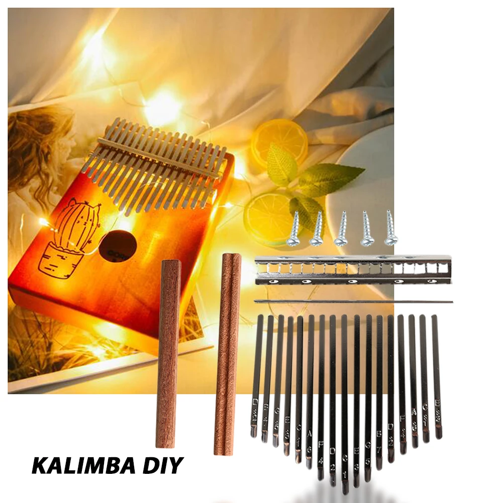 Musical Instrument African - DIY 17 Tone Kalimba Keys Tines