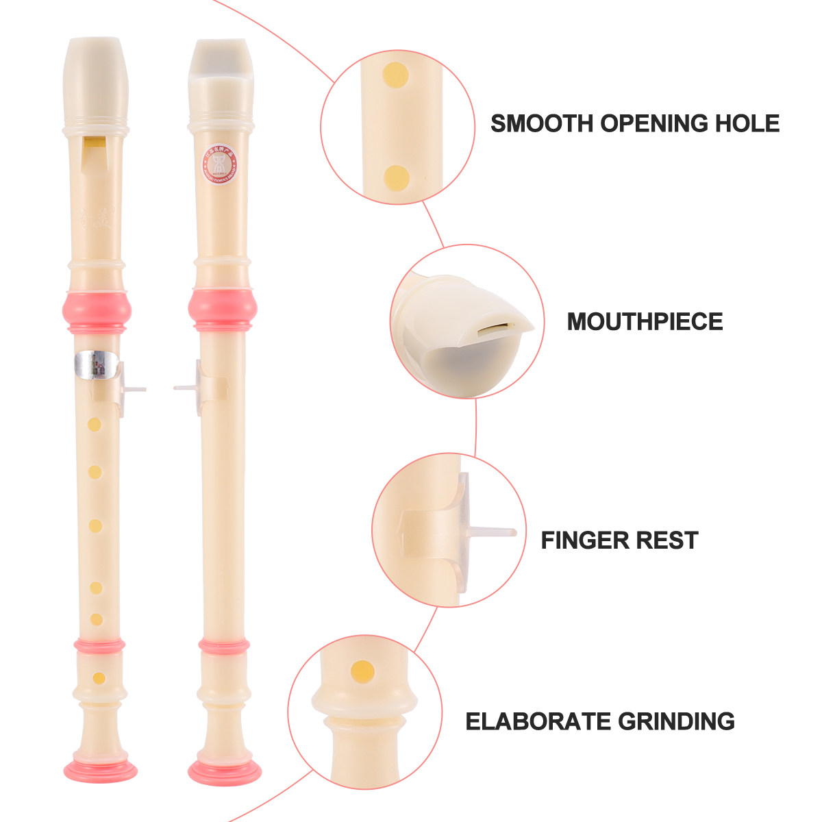 Musical Instrument A Recorder - Starter Flute 6-Hole Recorder for Students