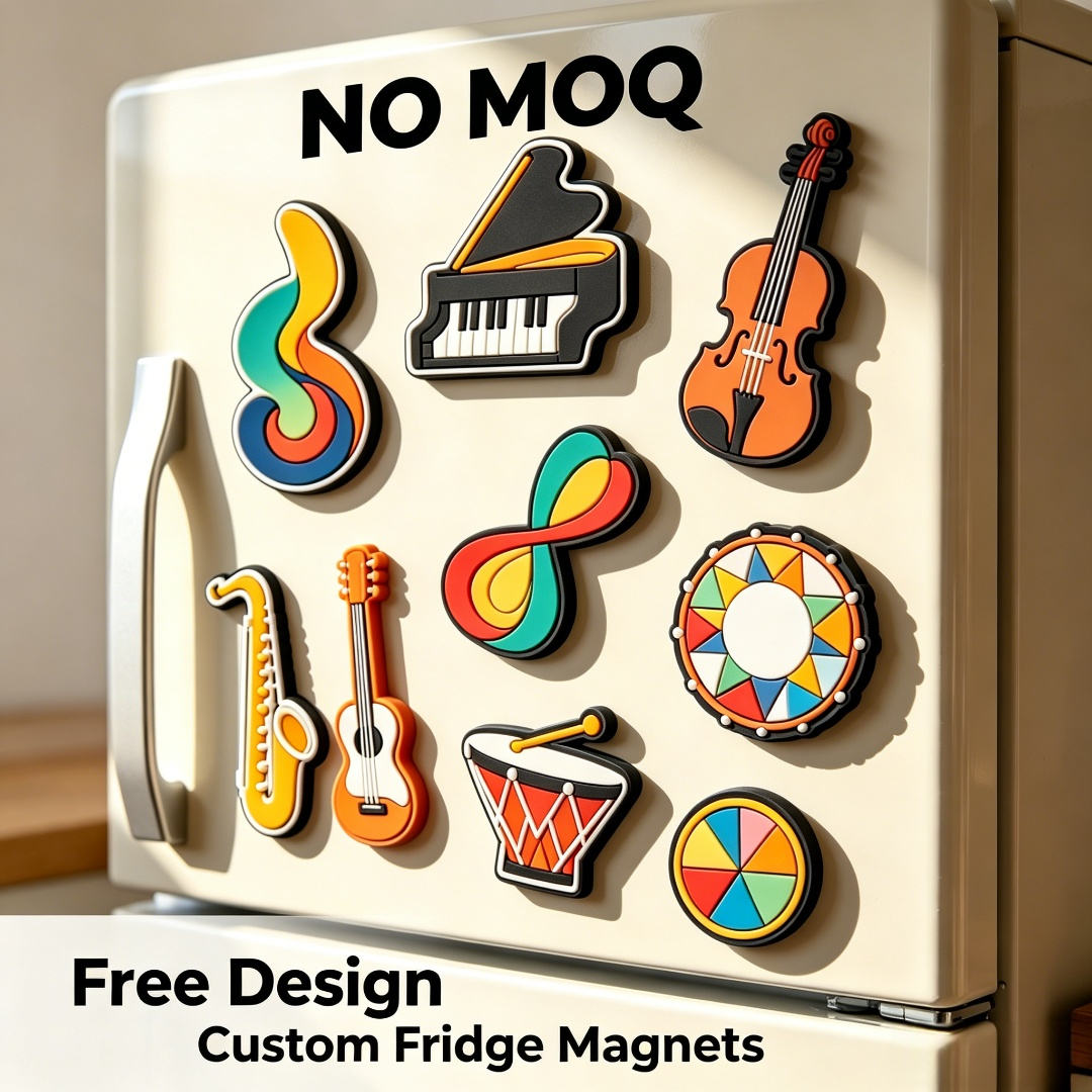 Musical Instrument Old - Custom Music Instrument Fridge Magnets Piano