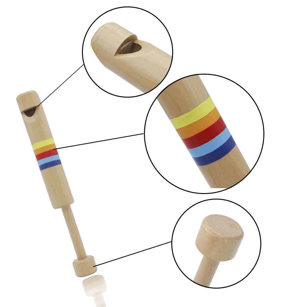 Musical Instrument A Recorder - Pull-Out Recorder Wooden Small Whistles Sliding