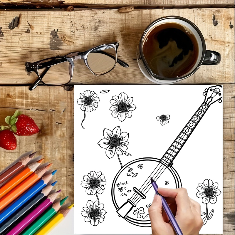 28 Pages Musical Instrument Co – Musical Instrument Coloring Pages Bewertung und Preis