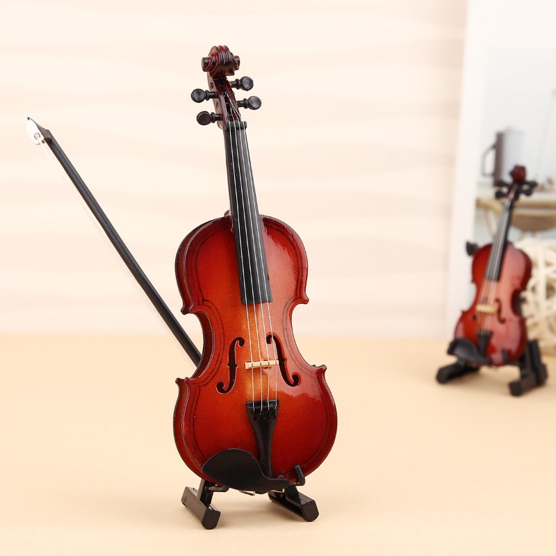 Tiny Violin Figurine Handmade  – Musical Instrument Old Bewertung und Preis