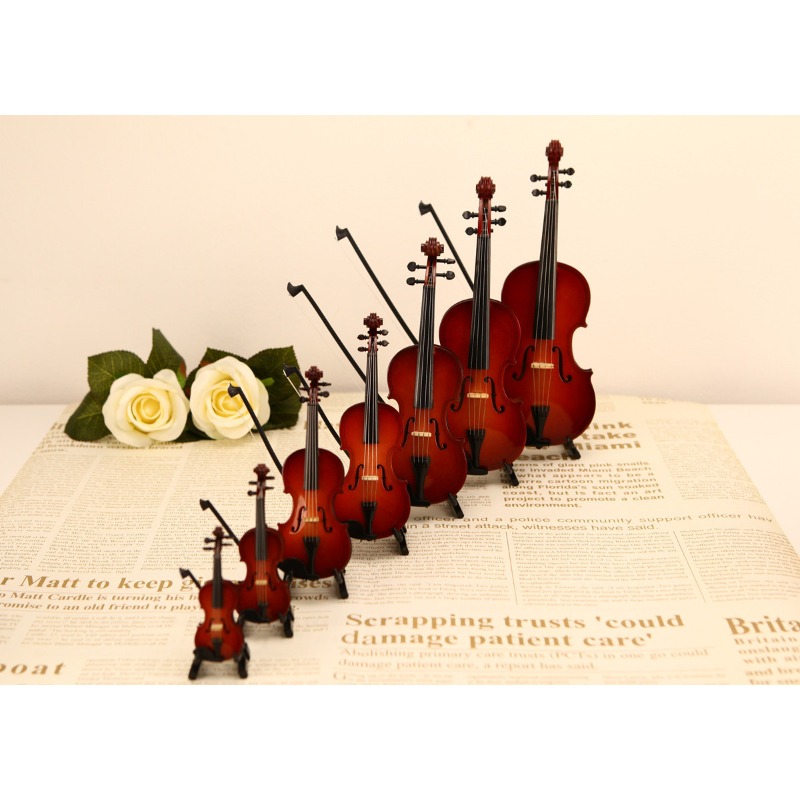 Tiny Violin Figurine Handmade  – Musical Instrument Old Bewertung und Preis