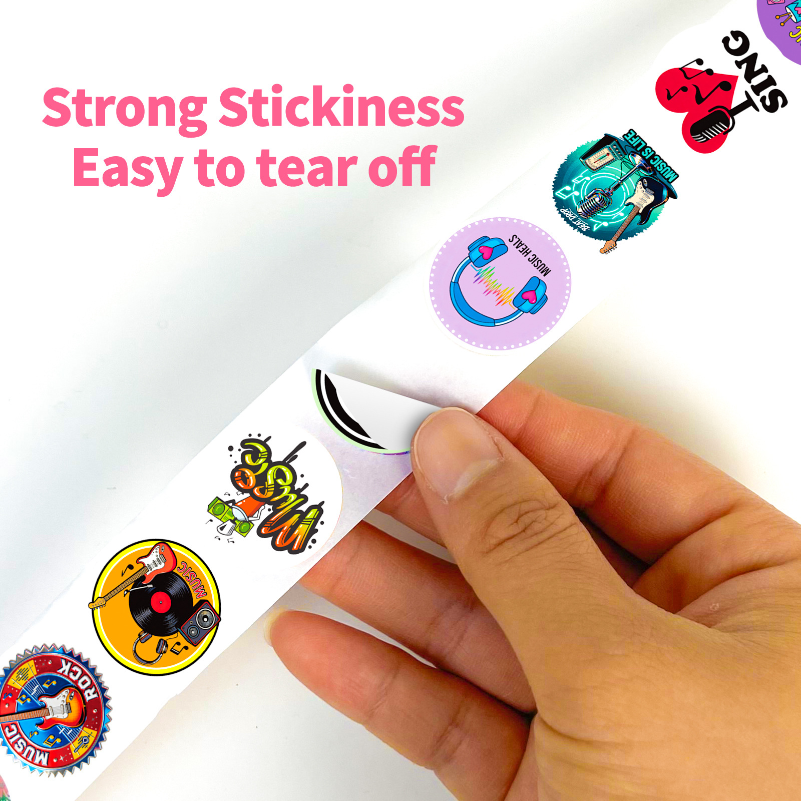 500pcs Music Roll Stickers, Cu – Musical Instrument Old Bewertung und Preis