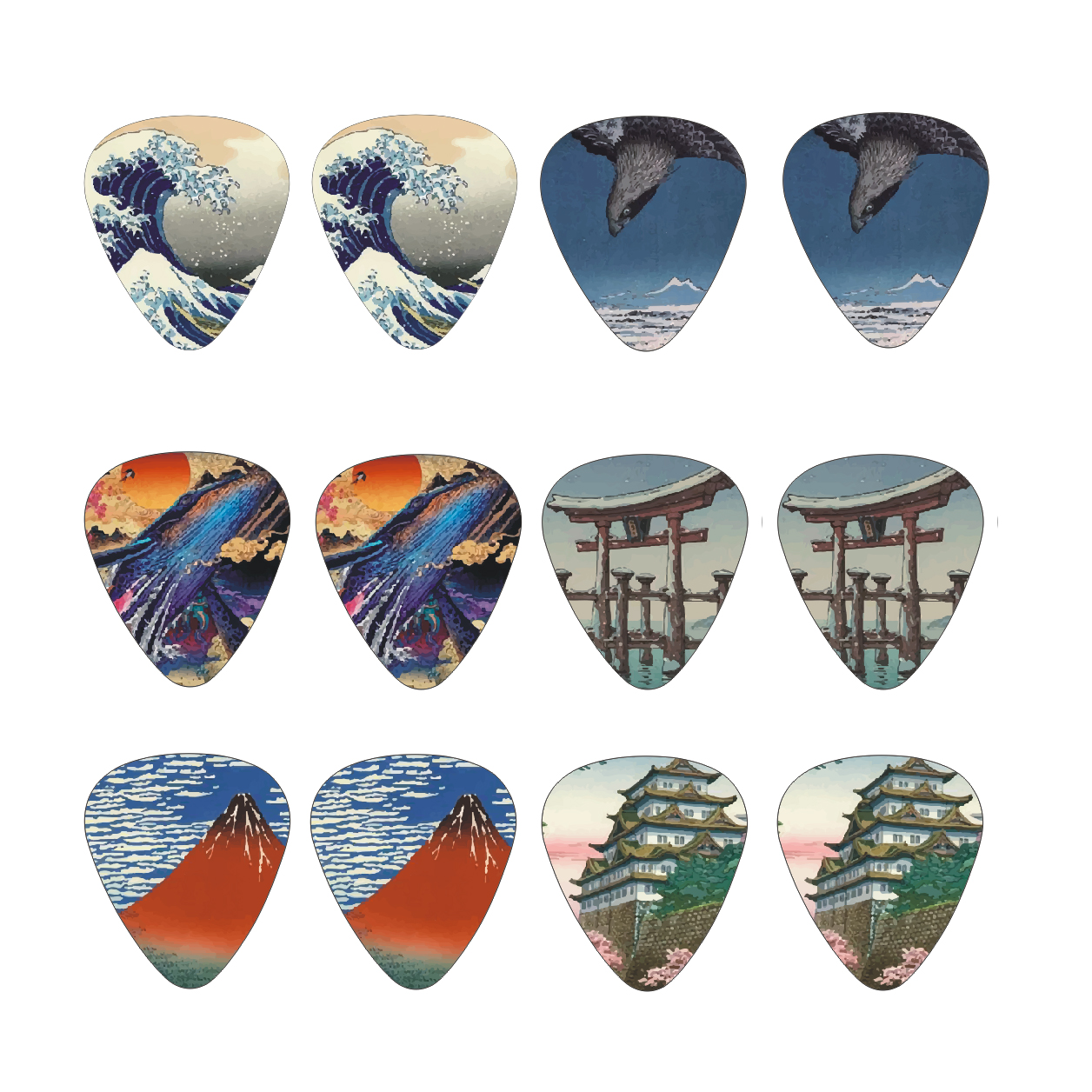 New 12pcs/set  Guitar Picks -  – Musical Instrument In Japanese Bewertung und Preis