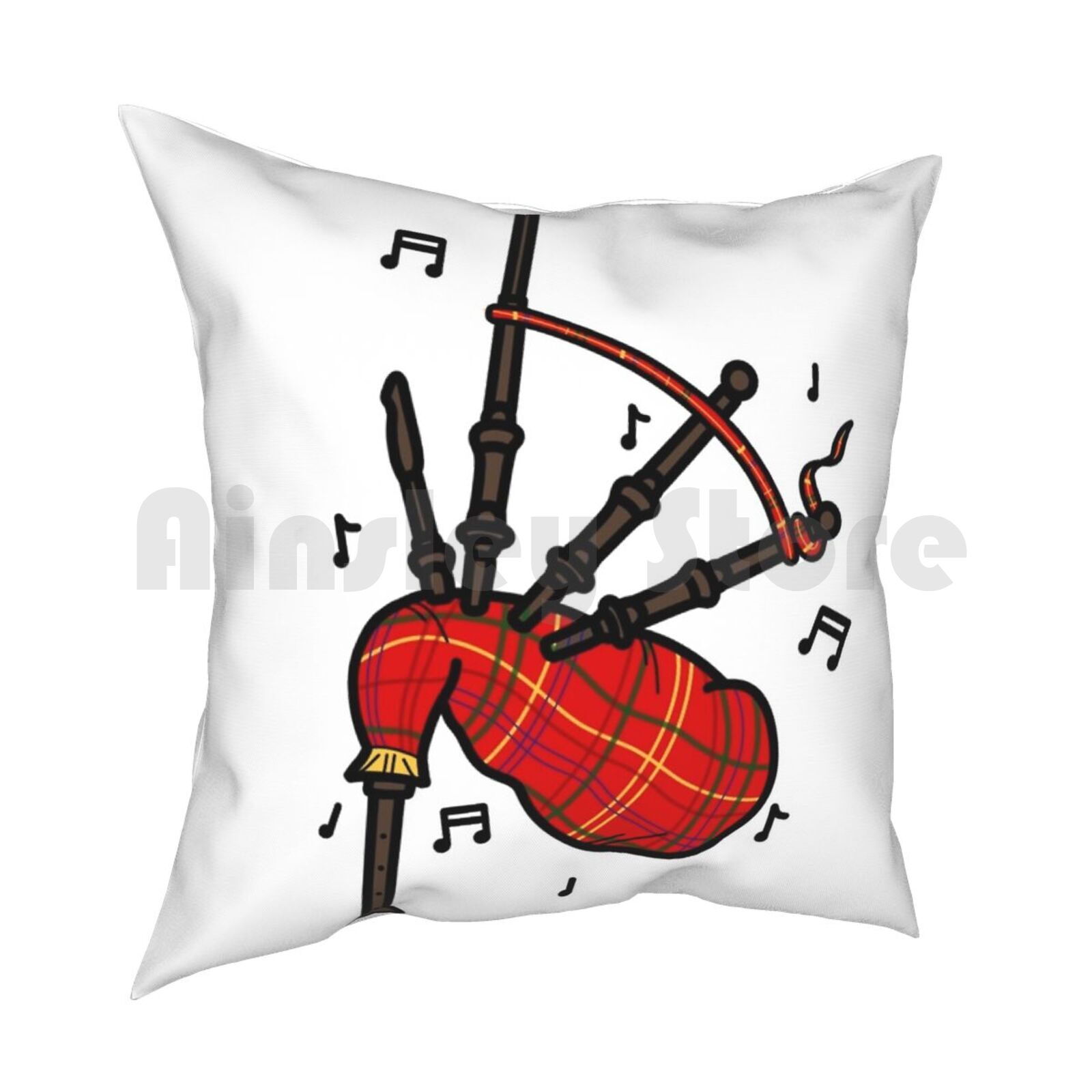 Bagpipes Pillow Case Printed H – Musical Instrument Of Scotland Bewertung und Preis