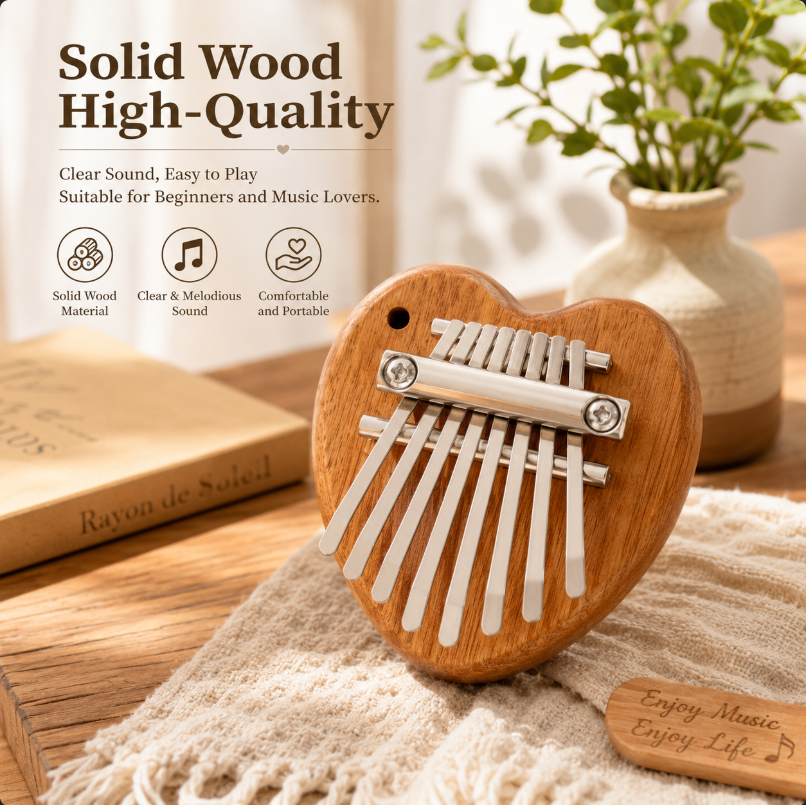 8 Keys Mini Kalimba Wooden Thu – Musical Instrument African Bewertung und Preis