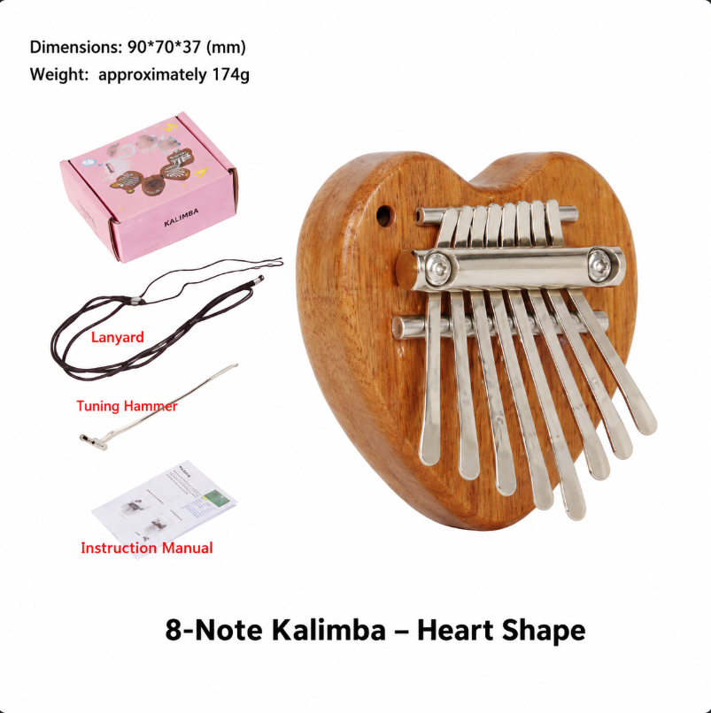8 Keys Mini Kalimba Wooden Thu – Musical Instrument African Bewertung und Preis