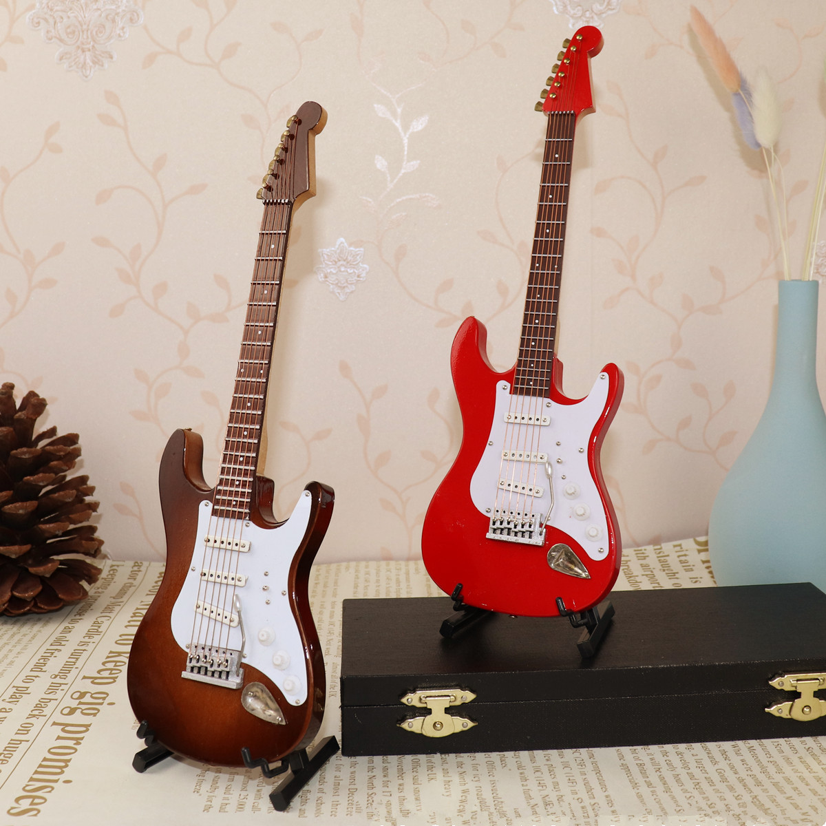 Mini Electric Guitar Wooden Mi – Musical Instrument Old Bewertung und Preis
