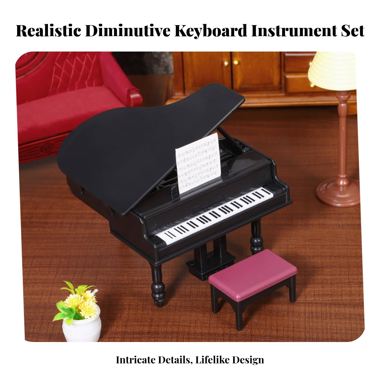 Dollhouse Piano with Bench Pho – Musical Instrument Old Bewertung und Preis